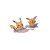 Pikachu Tattoo Duo Vinyl Car Decal Sticker – Waterproof & UV-Resistant 8"