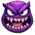 Purple Monster Head Vinyl Car Decal Sticker – Waterproof & UV-Resistant 8"