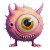 One-Eyed Monster V4 Vinyl Car Decal Sticker – Waterproof & UV-Resistant 8"