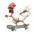 Skateboarding Chicken Vinyl Car Decal Sticker – Waterproof & UV-Resistant 8"