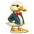 Duck In Bowtie Vinyl Car Decal Sticker – Waterproof & UV-Resistant 8"