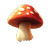 Cartoon Mushroom V4 Vinyl Car Decal Sticker – Waterproof & UV-Resistant 8"