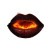Fiery Horror Lips Vinyl Car Decal Sticker – Waterproof & UV-Resistant 8"