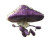 Purple Running Mushroom Vinyl Car Decal Sticker – Waterproof & UV-Resistant 8"