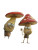 Hippie Mushroom Characters Vinyl Car Decal Sticker – Waterproof & UV-Resistant 8"
