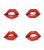 Minimalistic Lips Art Vinyl Car Decal Sticker – Waterproof & UV-Resistant 8"