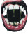 Sharp-Toothed Mouth V6 Vinyl Car Decal Sticker – Waterproof & UV-Resistant 8"
