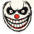 Evil Clown Smiley Vinyl Car Decal Sticker – Waterproof & UV-Resistant 8"