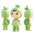 Leaf Character Toy Vinyl Car Decal Sticker – Waterproof & UV-Resistant 8"