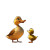 Mama Duck Love Vinyl Car Decal Sticker – Waterproof & UV-Resistant 8"