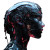 Cyberpunk Cgi Head Vinyl Car Decal Sticker – Waterproof & UV-Resistant 8"
