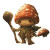 Mushroom Warrior V4 Vinyl Car Decal Sticker – Waterproof & UV-Resistant 8"