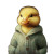 Cute Duckling Pullover Vinyl Car Decal Sticker – Waterproof & UV-Resistant 8"
