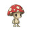 Mushroom Monster Enemy Vinyl Car Decal Sticker – Waterproof & UV-Resistant 8"