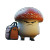Angry Mushroom Lunch Vinyl Car Decal Sticker – Waterproof & UV-Resistant 8"