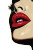 Stylized Female Lips Vinyl Car Decal Sticker – Waterproof & UV-Resistant 8"