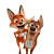 Fox And Hound Teamwork Vinyl Car Decal Sticker – Waterproof & UV-Resistant 8"