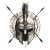 Gladiator Helmet Sketch Vinyl Car Decal Sticker – Waterproof & UV-Resistant 8"