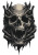 Gothic Skull Tattoo V2 Vinyl Car Decal Sticker – Waterproof & UV-Resistant 8"