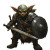 Blacktooth Goblin Leader Vinyl Car Decal Sticker – Waterproof & UV-Resistant 8"
