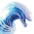 Gradient Xenomorph Vinyl Car Decal Sticker – Waterproof & UV-Resistant 8"