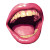 Laughing Mouth V2 Vinyl Car Decal Sticker – Waterproof & UV-Resistant 8"