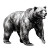 Roaring Bear Tattoo V3 Vinyl Car Decal Sticker – Waterproof & UV-Resistant 8"
