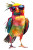 Dancing Tropical Bird Vinyl Car Decal Sticker – Waterproof & UV-Resistant 8"