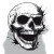 Comic Skull Head Vinyl Car Decal Sticker – Waterproof & UV-Resistant 8"