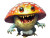 Happy Mushroom Creature V2 Vinyl Car Decal Sticker – Waterproof & UV-Resistant 8"