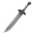 Fantasy Shortsword Blade Vinyl Car Decal Sticker – Waterproof & UV-Resistant 8"