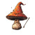 Wizard Hat Mushroom Vinyl Car Decal Sticker – Waterproof & UV-Resistant 8"