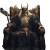 Odin On Throne V2 Vinyl Car Decal Sticker – Waterproof & UV-Resistant 8"
