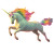 Rainbow Unicorn Triumphant Vinyl Car Decal Sticker – Waterproof & UV-Resistant 8"