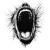 Gaping Handdrawn Mouth Vinyl Car Decal Sticker – Waterproof & UV-Resistant 8"