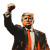 Orange Man Fist Vinyl Car Decal Sticker – Waterproof & UV-Resistant 8"