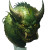 Green Devil Ball Vinyl Car Decal Sticker – Waterproof & UV-Resistant 8"
