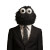 Cookie Monster Portrait Vinyl Car Decal Sticker – Waterproof & UV-Resistant 8"