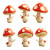 Cartoon Mushroom Poses Vinyl Car Decal Sticker – Waterproof & UV-Resistant 8"