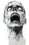 Scary Zombie Inktober Vinyl Car Decal Sticker – Waterproof & UV-Resistant 8"