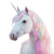 Pastel Rainbow Unicorn Vinyl Car Decal Sticker – Waterproof & UV-Resistant 8"
