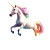 Unicorn On Rainbow Vinyl Car Decal Sticker – Waterproof & UV-Resistant 8"