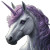 Purple Mane Unicorn Vinyl Car Decal Sticker – Waterproof & UV-Resistant 8"