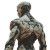 Gritty Cyborg Male Vinyl Car Decal Sticker – Waterproof & UV-Resistant 8"