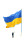 Ukraine Statehood Flag Vinyl Car Decal Sticker – Waterproof & UV-Resistant 8"