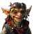Smiling Fantasy Goblin Vinyl Car Decal Sticker – Waterproof & UV-Resistant 8"