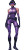 Ultraviolet Superheroine Vinyl Car Decal Sticker – Waterproof & UV-Resistant 8"
