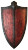 Medieval Long Shield Vinyl Car Decal Sticker – Waterproof & UV-Resistant 8"