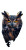 Huge Owl Watching Vinyl Car Decal Sticker – Waterproof & UV-Resistant 8"