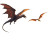 Dragon And Wyvern Vinyl Car Decal Sticker – Waterproof & UV-Resistant 8"